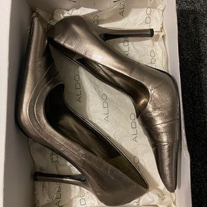 Woman’s high heel shoes